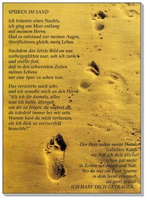 Postkarten: Spuren im Sand, 12 Stück