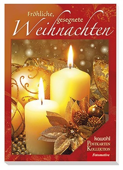 Postkartenbuch: Fröhliche, gesegnete Weihnachten