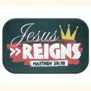 Magnet - Jesus reigns.... 7x4,5 cm (handmade) 