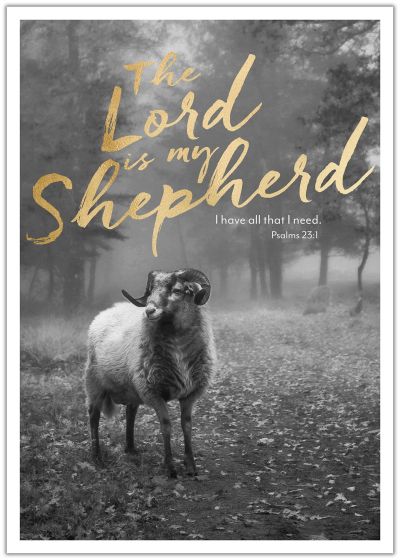 Poster: The Lord is my sheperd - A3