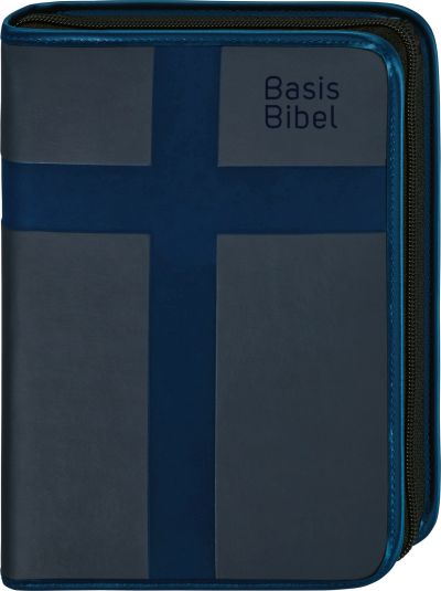 BasisBibel. Die Kompakte. Hülle mit Reißverschluss - blau
