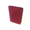 Bibelhülle Appleskin Glaube-Liebe-Hoffnung 18,5x12,7x3,7 - granatrot