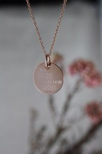 Kette mit Anhänger Psalm 23 silber