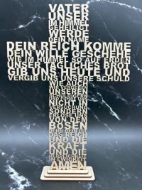Vater unser Wortkreuz - mit Sockel