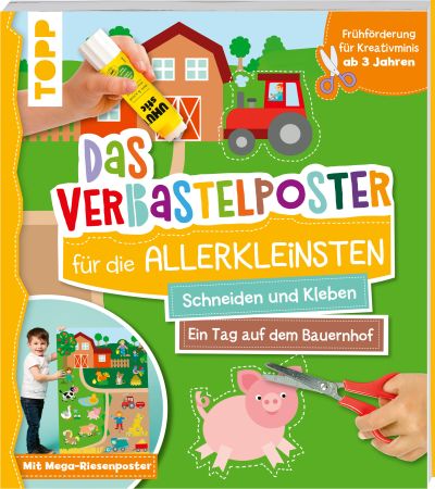 Das Verbastelposter für die Allerkleinsten - Bauernhof