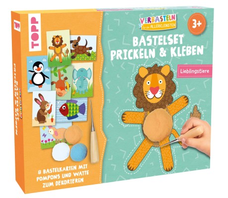 Bastel-Set Prickeln & Kleben - Lieblingstiere