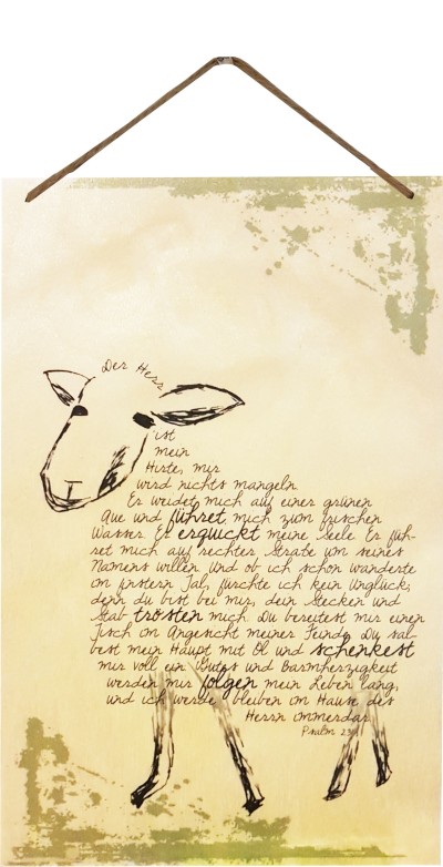Wandbild Psalm 23