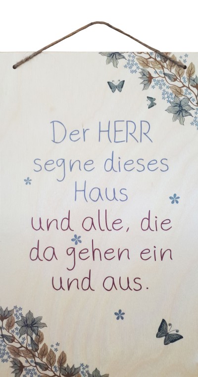 Wandbild Haussegen