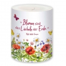 Lampionkerze Mohnblume