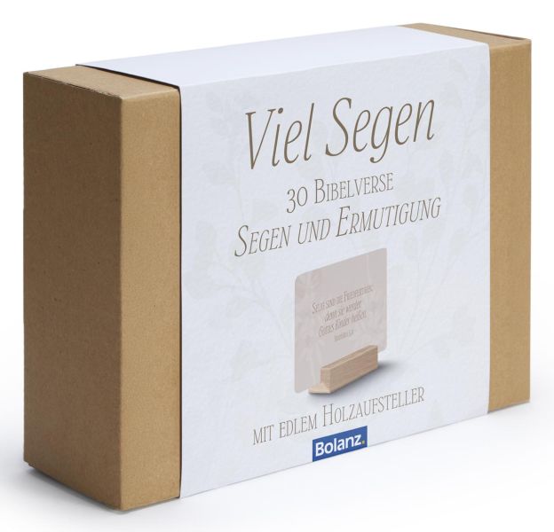 Minikarten-Box Viel Segen - 30 Bibelverse