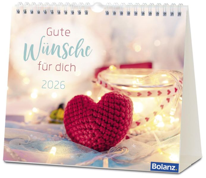 Gute Wünsche für dich 2026 - Postkartenkalender