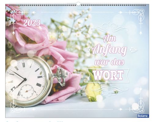 Am Anfang war das Wort 2023 - Wandkalender