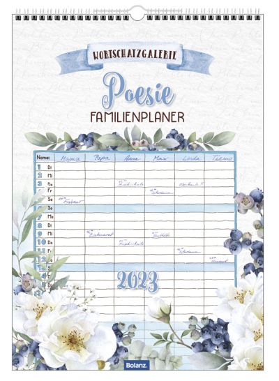 Wortschatzgalerie Poesie 2023 - Familienplaner