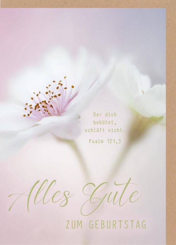 Faltkarte Alles Gute zum Geburtstag - Blüte