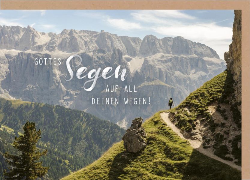 Faltkarte Gottes Segen - Wanderweg
