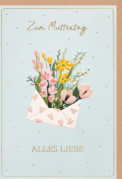 Faltkarte Zum Muttertag alles Liebe