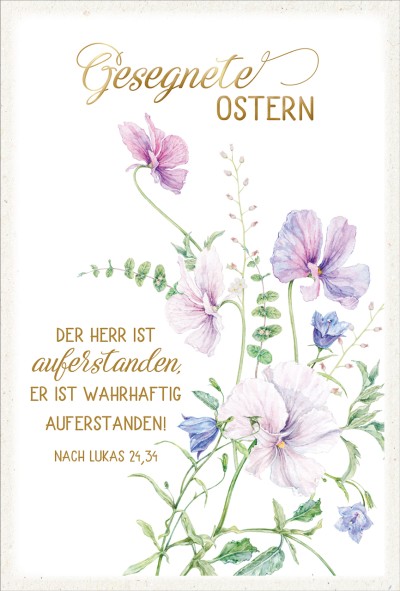 Faltkarte Gesegnete Ostern