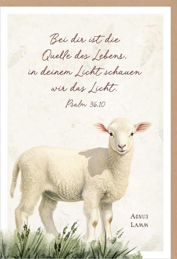 Faltkarte Bei dir ist die Quelle des Lebens