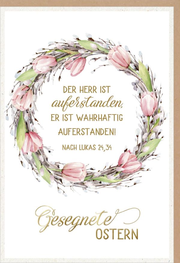 Faltkarte Der Herr ist auferstanden