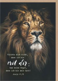 Jahreslosung 2027 - Faltkarte Löwe