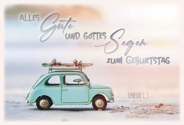 Faltkarte Alles Gute - Auto
