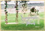 Faltkarte Schaukel - Hochzeit