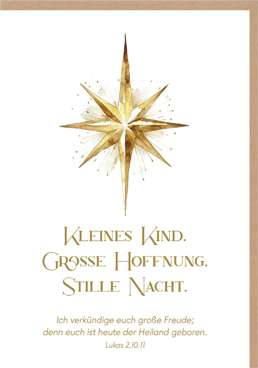 Faltkarte Kleines Kind, Große Hoffnung