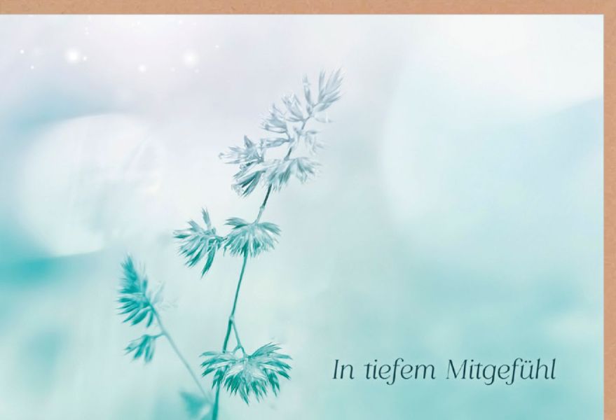 Faltkarte In tiefem Mitgefühl