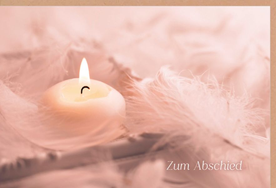 Faltkarte Zum Abschied