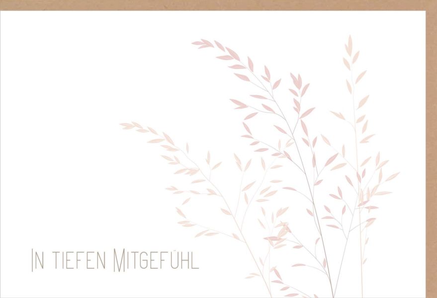 Faltkarte In tiefen Mitgefühl