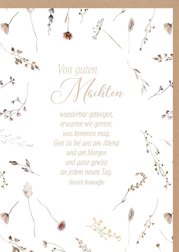 Faltkarte Von guten Mächten