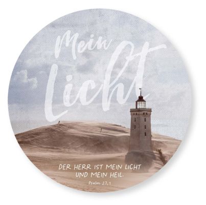 Wandschmuckbild - Mein Licht/Leuchtturm 25cm