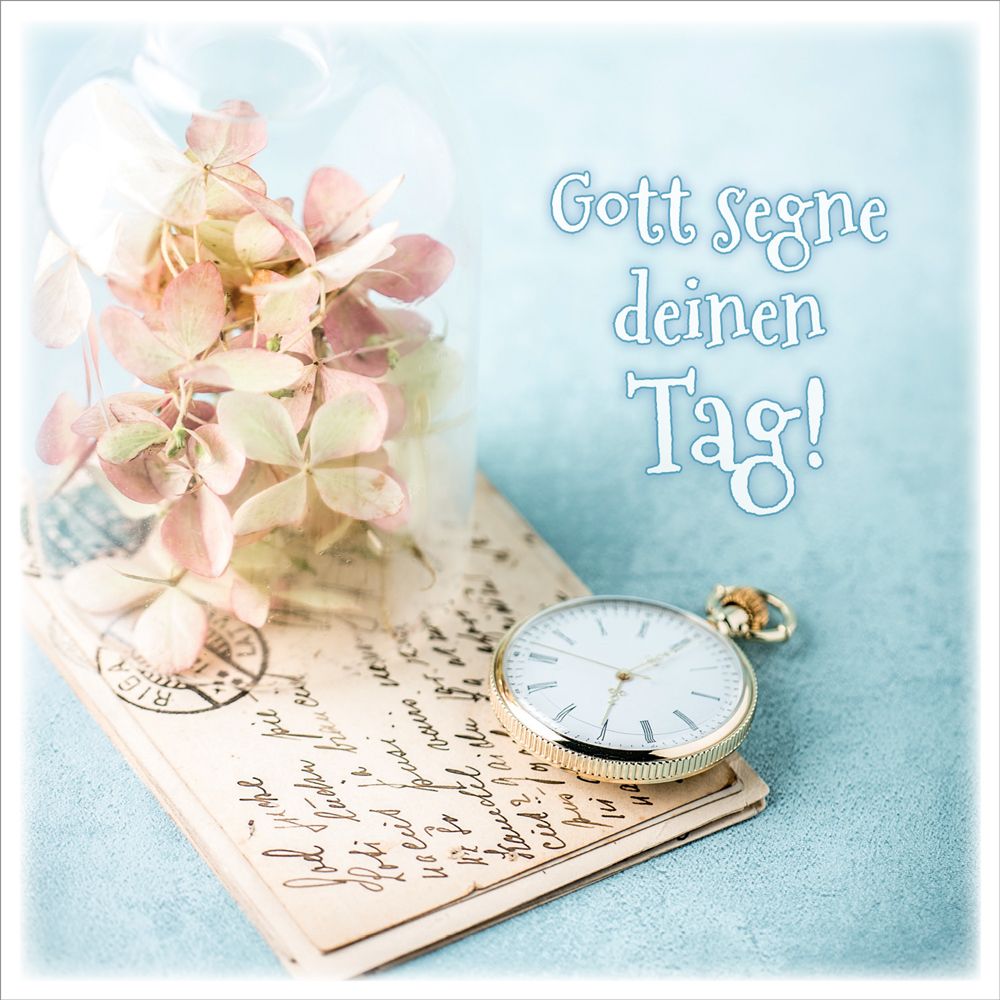 Metallschild - Gott segne deinen Tag!