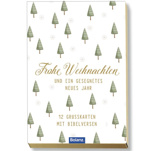 Postkartenbox Frohe Weihnachen