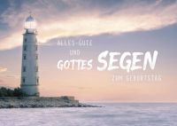 Postkarte "Alles Gute" (Leuchtturm)  12 St.