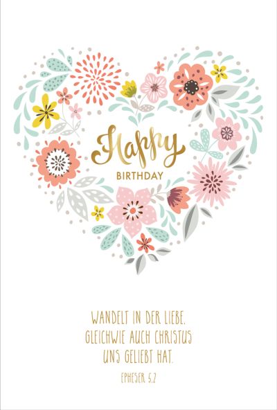 Postkartenserie Happy Birthday 10 Stk.