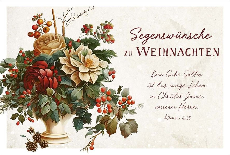 Minikarten Weihnachten Meisterwerke - 12 Stück
