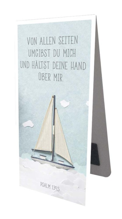 Magnetlesezeichen - Segelschiff