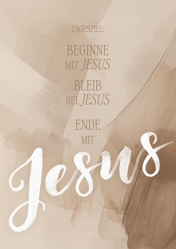 Poster A3 Tagesziel Jesus