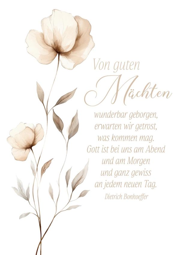 Poster A3 Von guten Mächten
