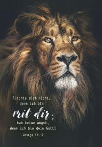 Jahreslosung 2027 - Poster A3 Löwe