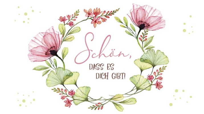 Schokoladengrüsse Schön, dass es dich gibt! (40g)