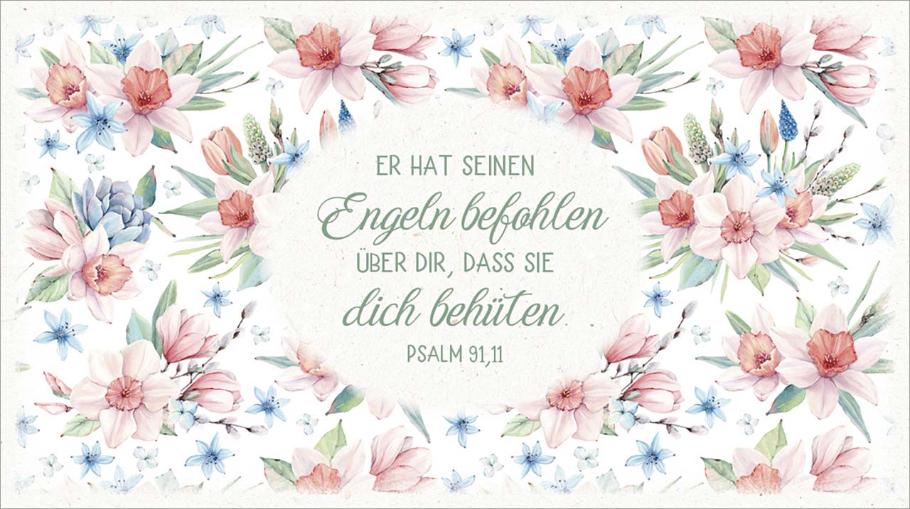 Schokoladengrüsse Er hat seinen Engeln befohlen (40g)