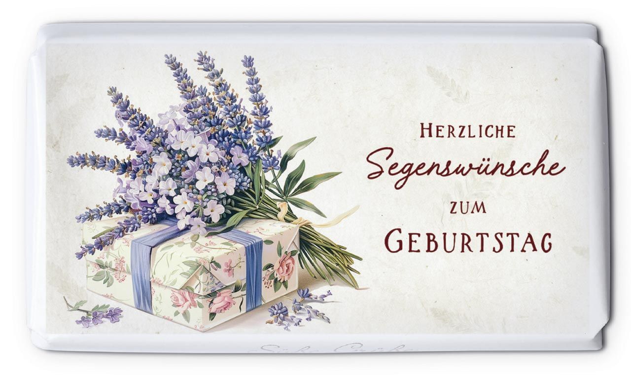 Schokoladengrüße Herzliche Segenswünsche zum Geburtstag(40g)