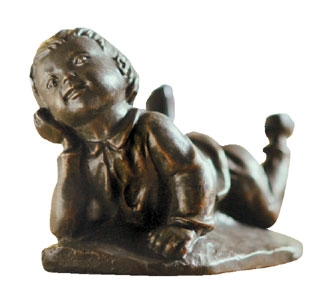 Lauser - Bronzefarbener Steinguss