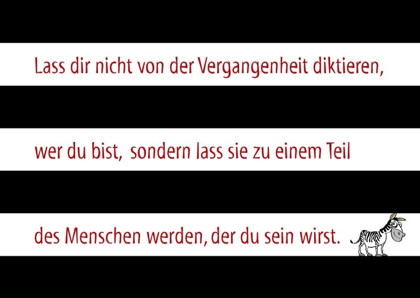 Postkarten Lass Dir nicht von der Vergangenheit - 10 St.