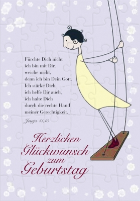 Puzzlekarten Herzlichen Glückwunsch