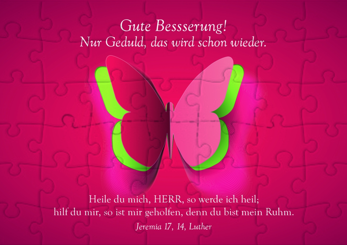Puzzlekarte Gute Besserung