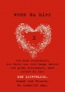 Postkarte Wenn du hier ein Loch reinbohrst ... - 10 Stk.