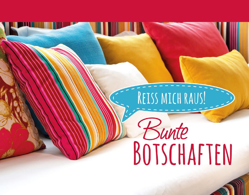 Bunte Botschaften 2 - Kissen Kartenbuch